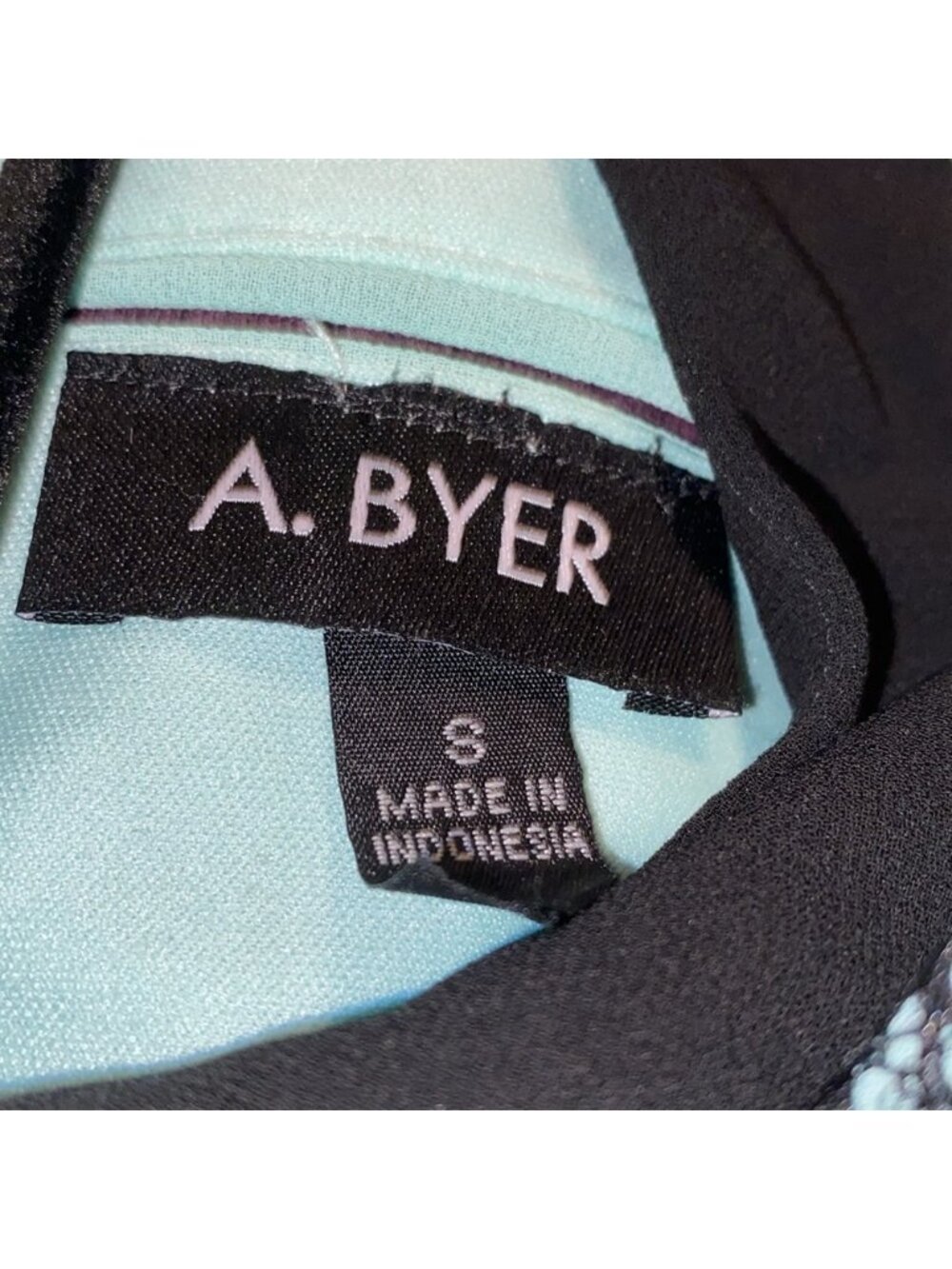 A.Byer sleeveless gathered bottom lace trim around  Beautiful Pale Green SZ S - Picture 2 of 8